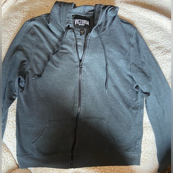 Victoria's Secret Tops - Victoria Secret Sport zip up sweat shirt Size Lg